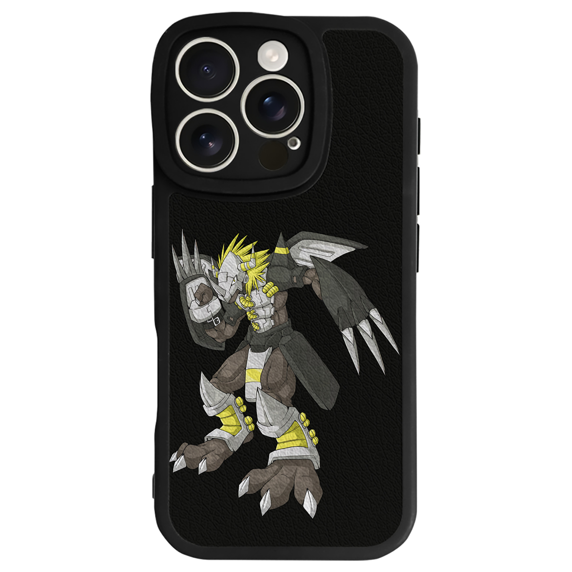 （画像用） Digimon デジタルモンスター/デジモン 【iPhone 16シリーズ対応】シリコンスマホケース（レザー調） 材質：シリコン